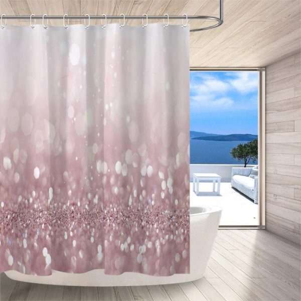 rideau de douche scintillant