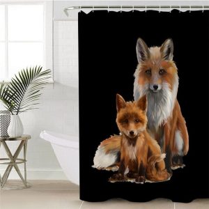 rideau douche renard