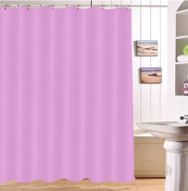 rideau douche rose fushia