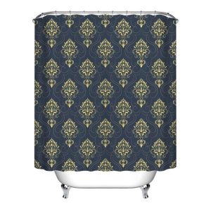 rideau douche avenue tissu noir