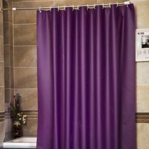 rideau douche violet parme