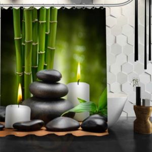 rideau de douche zen galet
