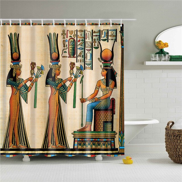 rideau de douche Égypte antique