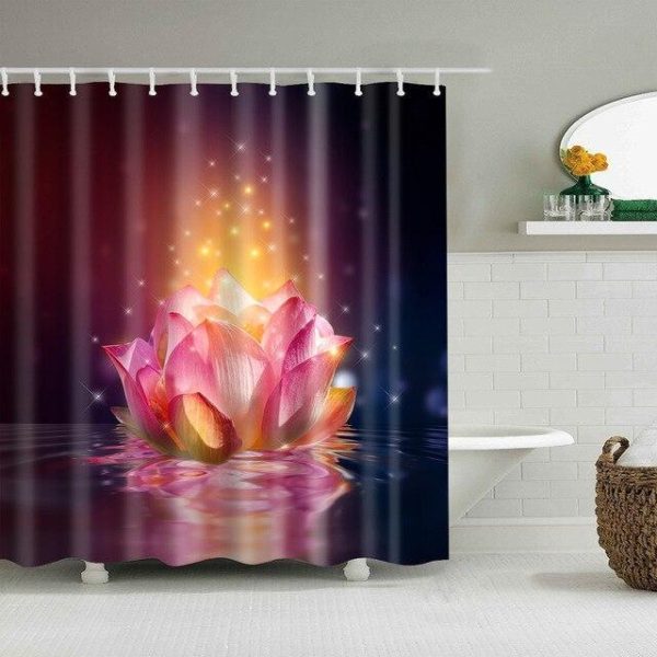 Rideau Douche Avenue 3D Fleur