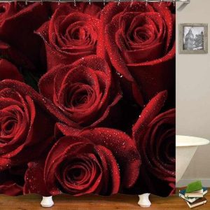 rideau douche avenue 3D rose