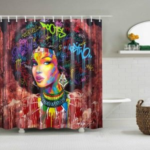 rideau douche africaine