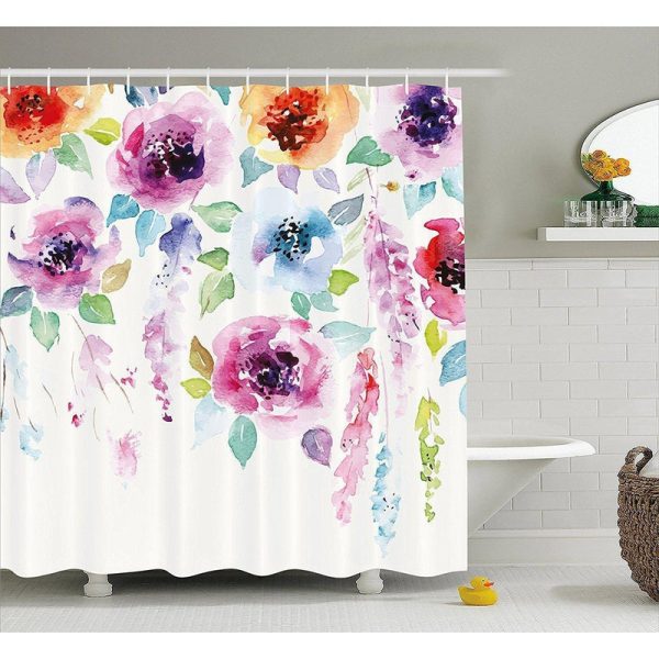 rideau de douche aquarelle