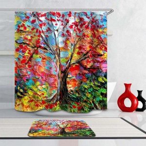 rideau douche avenue arbre de vie