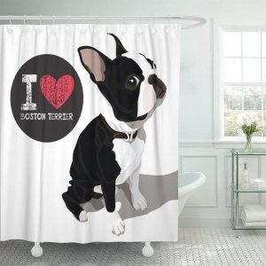 Rideau Douche Avenue Boston Terrier