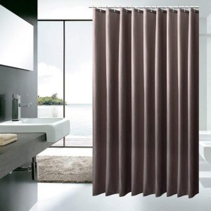rideau de douche brun