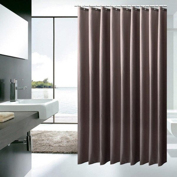 rideau de douche brun