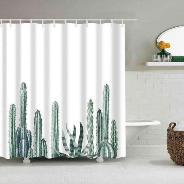 rideau de douche cactus
