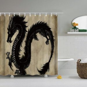 rideau douche avenue dragon oriental