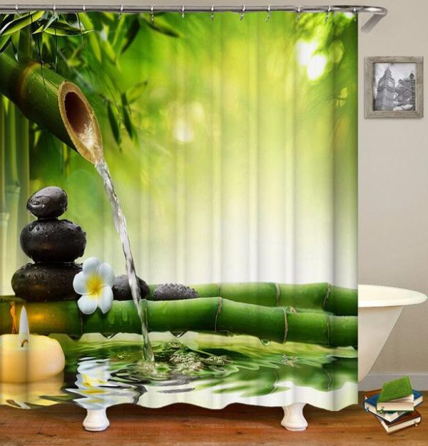 Rideau Douche Avenue Feng Shui élégant