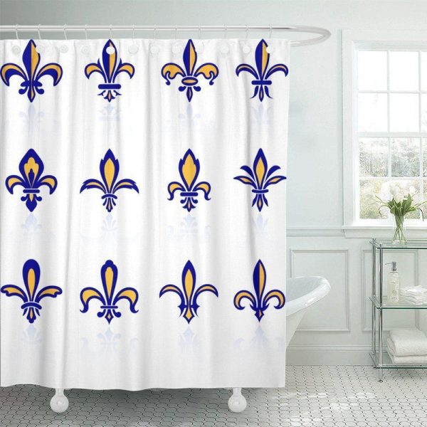 rideau de douche fleuri