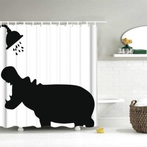 rideau douche avenue hippopotame