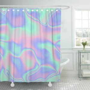 rideau de douche irisé