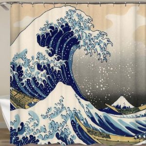 rideau de douche japonais élégant