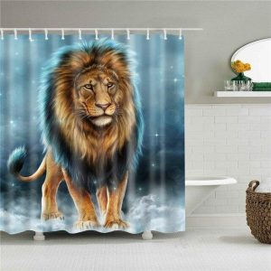 rideau douche lion splendide