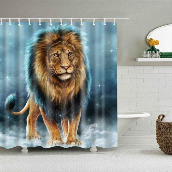 rideau douche lion splendide