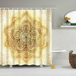 rideau douche lotus mandala