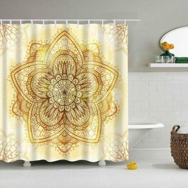 rideau douche lotus mandala