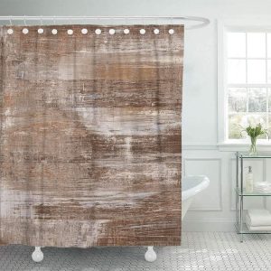 rideau douche avenue marbre marron