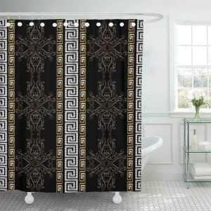 rideau douche médiéval luxe