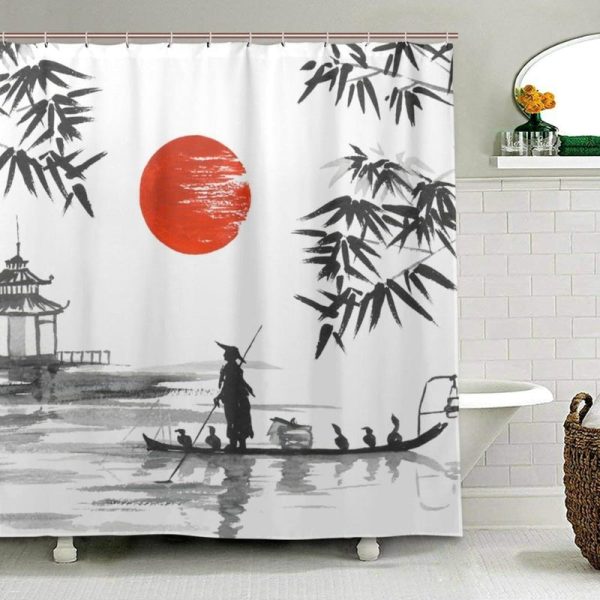 Rideau De Douche Japonais