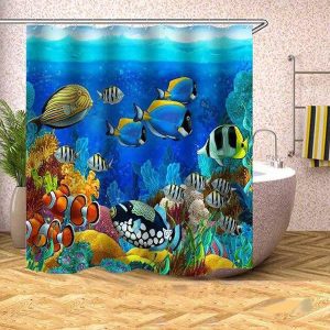 Rideau Douche Avenue Poisson