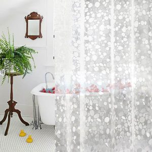 rideau douche pvc transparent