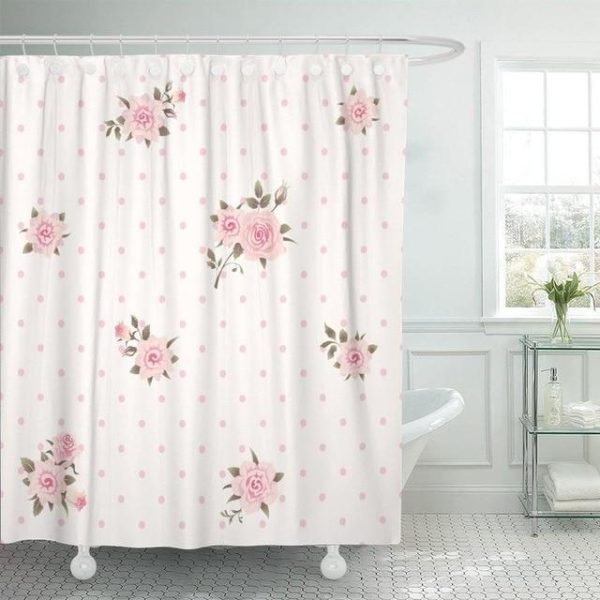 rideau douche shabby chic