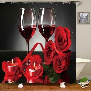 rideau de douche style romantique