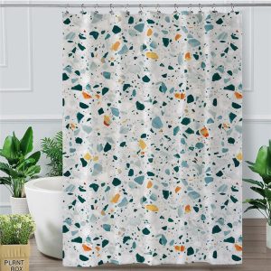 Rideau de douche terrazzo