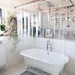 Rideau de douche translucide