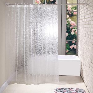 rideau douche transparent épais