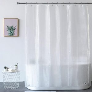 rideau douche transparent
