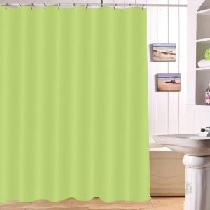 rideau douche vert pomme