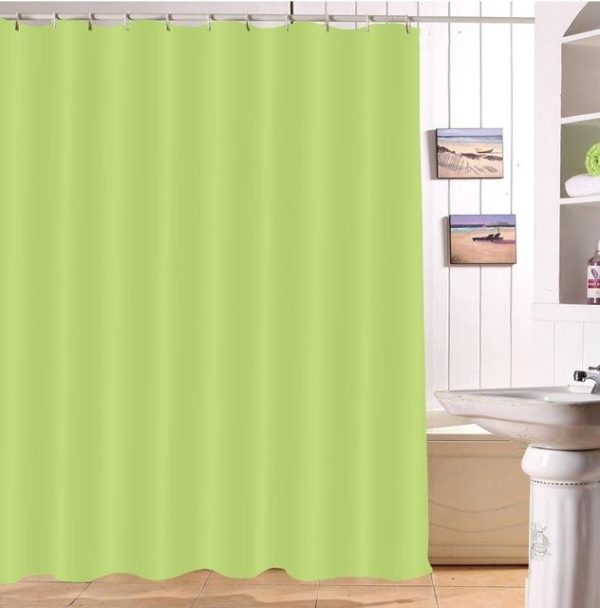 rideau douche vert pomme