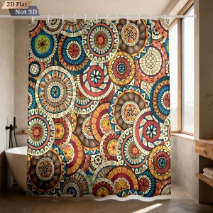 Rideau De Douche Mandala Bohème Vintage