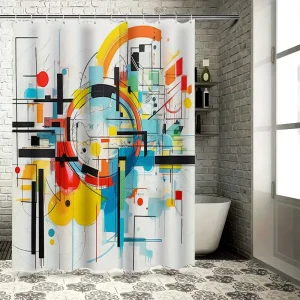 Rideau De Douche Moderne Avec Abstrait  Pour Salles De Bains & les hôtels de luxe !