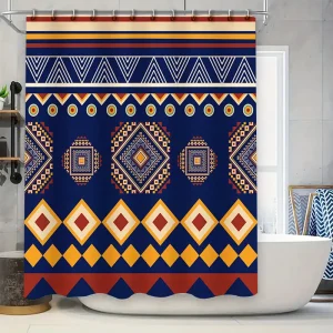 Rideau De Douche Art Africain, Multi-couleur