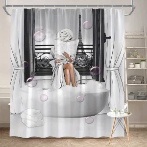 Rideau De Douche Style Parisien