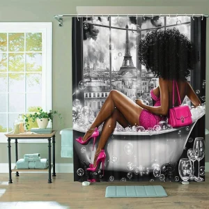 Rideau De Douche Glamour Parisienne Chic