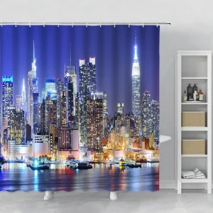 Rideau De Douche En PEVA Design New-York