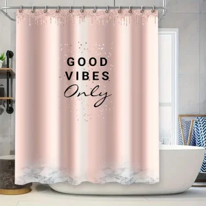 rideau de douche good vibes only