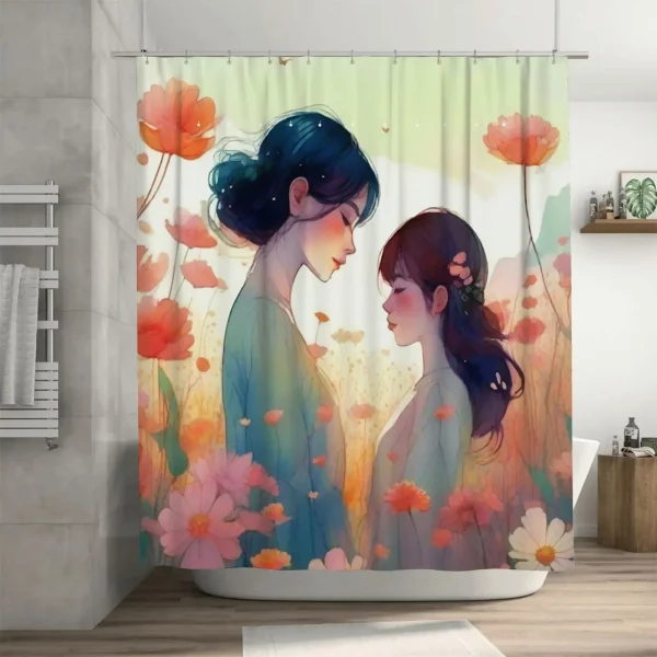 rideau de douche mère protectrice