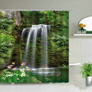 Rideau De Douche Nature & Cascade