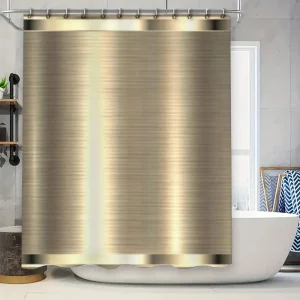 Rideau de douche Design Effet Or Gratté Signature