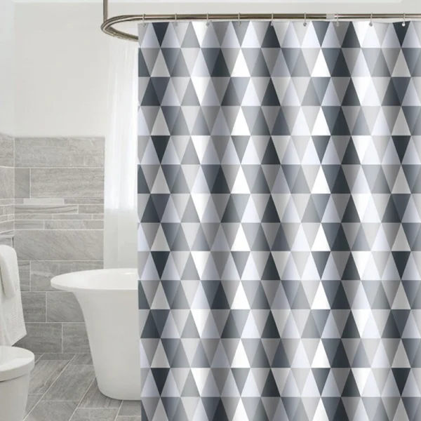 rideau de douche prisme graphite